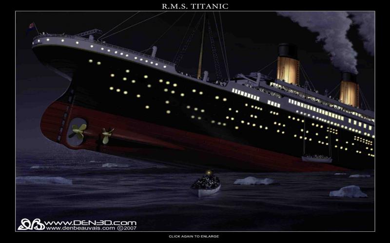 HD Titanic Sinking Wallpaper