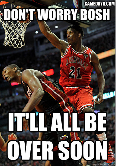 Jimmy Butler Dunked On Chris Bosh And Out Came The Memes