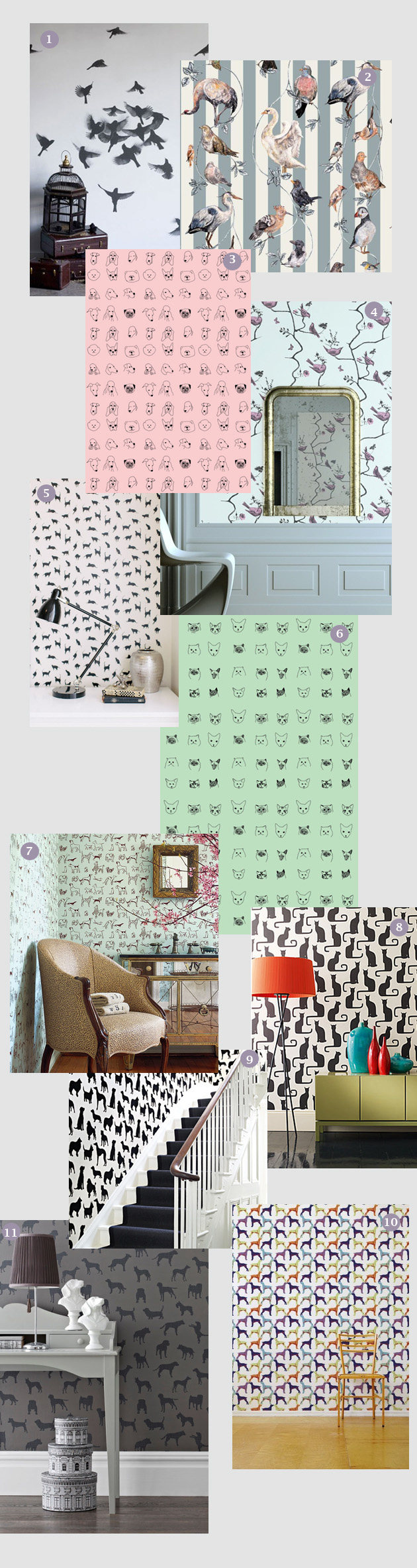 Interiors Inspiration Animal Wallpaper Prints Styletails