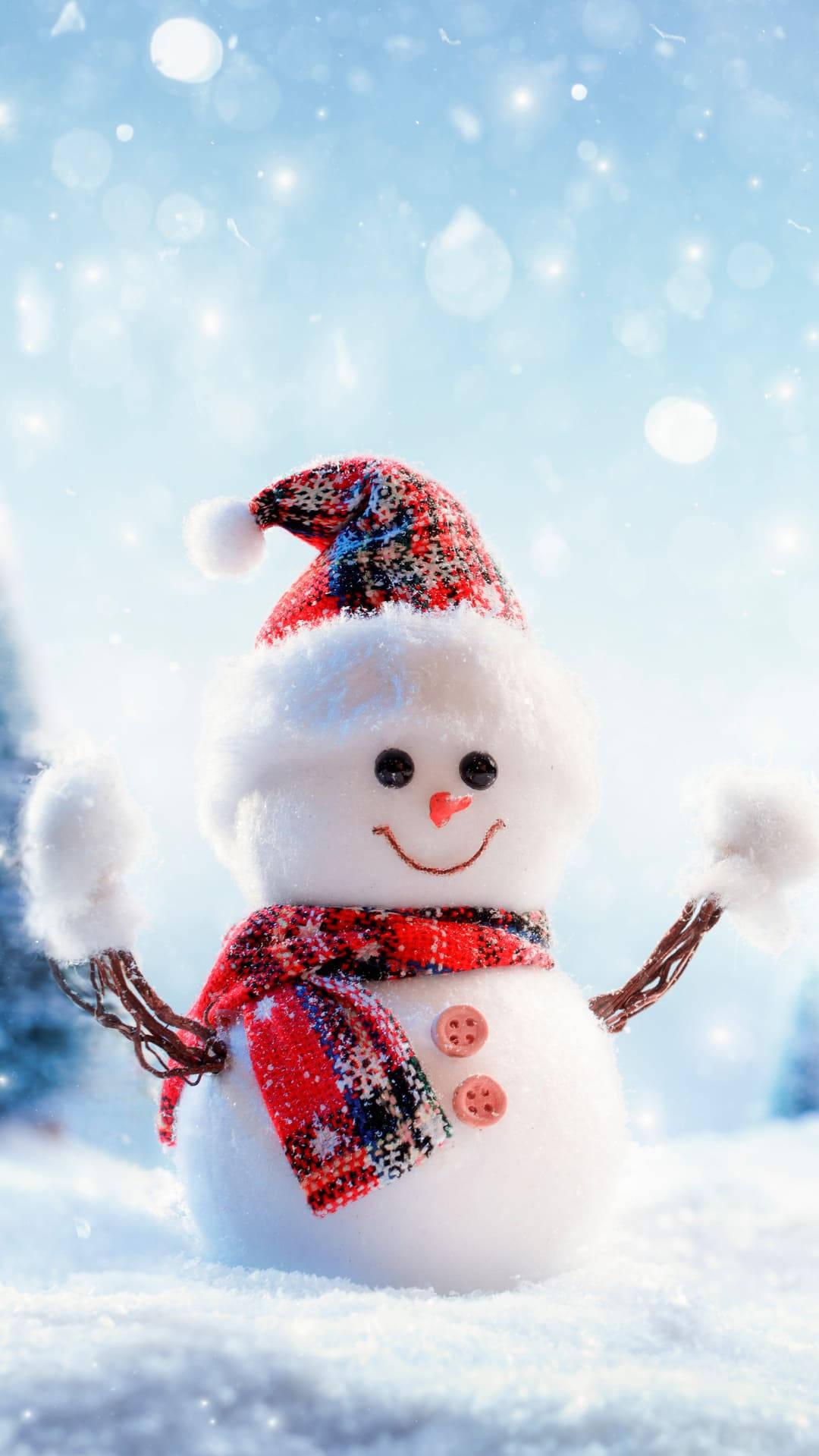 Download Cute Snowman Winter iPhone Wallpaper
