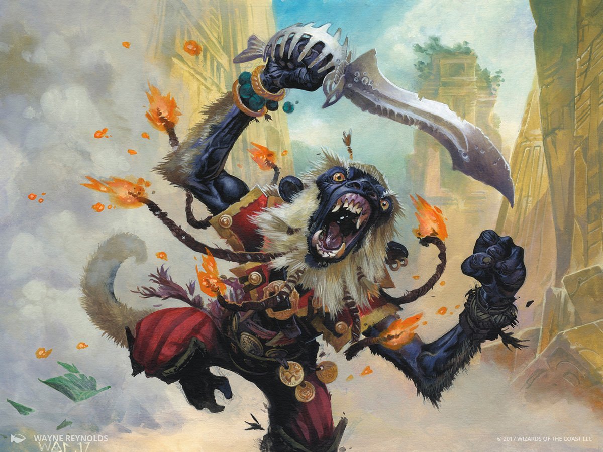 Fanatical Firebrand Mtg Art From Rivals Of Ixalan Set By Wayne Reynolds Wallpaper