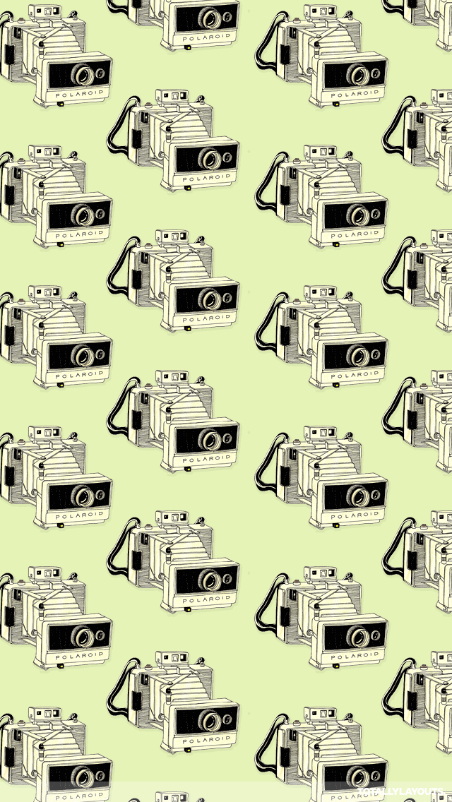Polaroid Camera iPhone Wallpaper