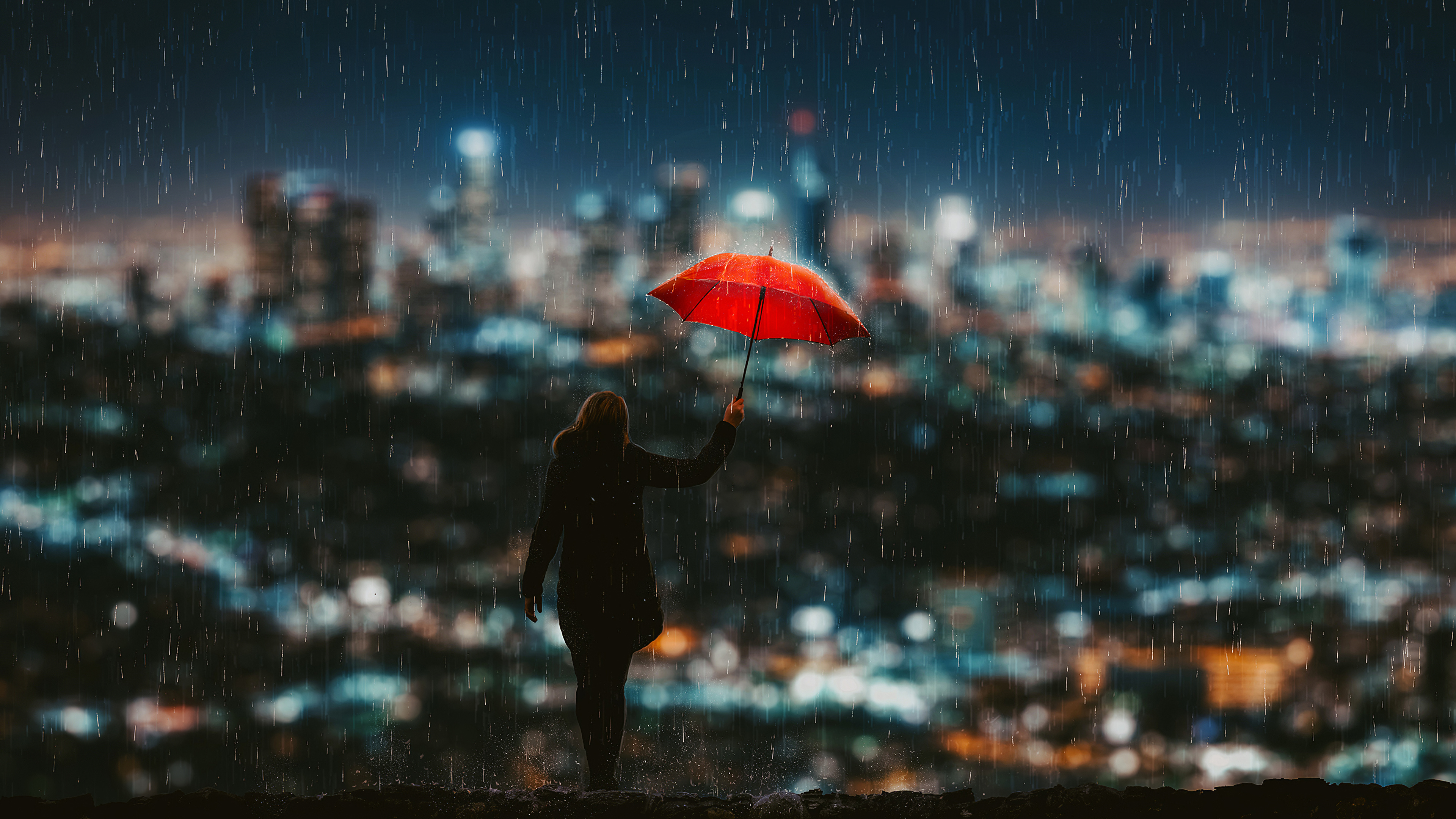 Catch The Rain 4k HD Wallpaper Image Photos And Picture