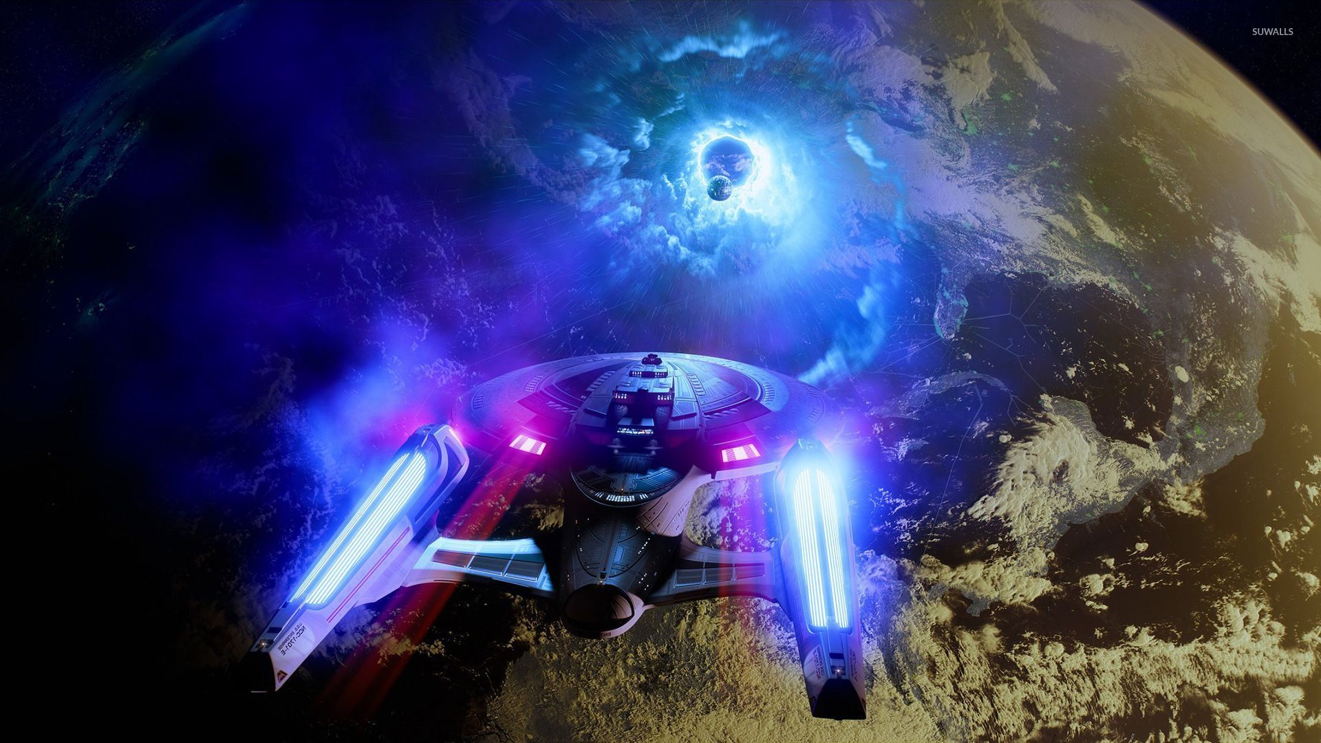 Starship Enterprise At Warp Wallpaper
