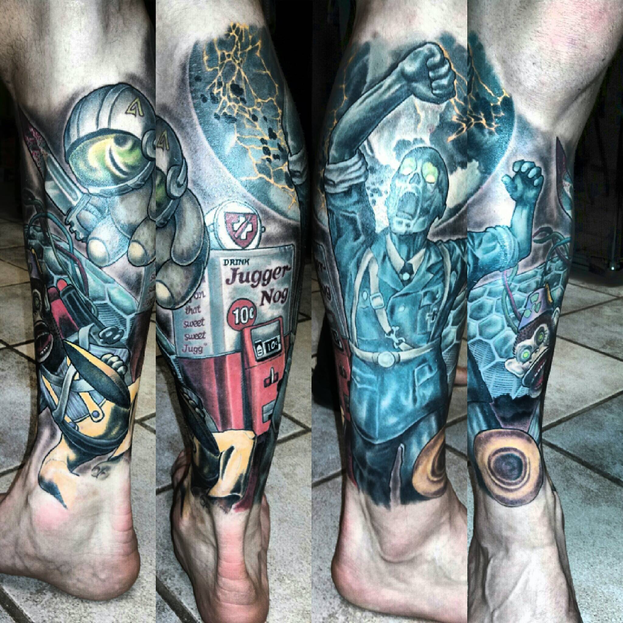 My COD zombies leg piece fully healed Done by Bryan Mozjesik Big