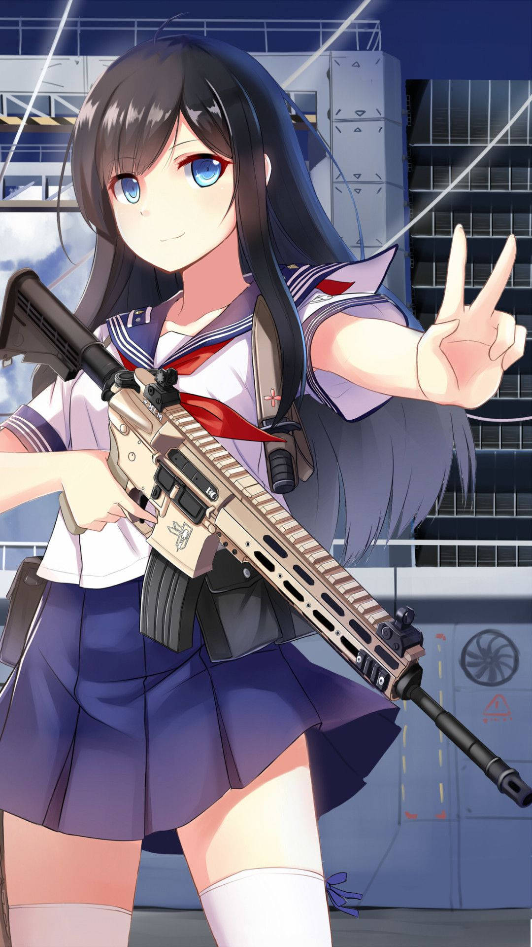 Cute Anime Girl iPhone Wallpaper