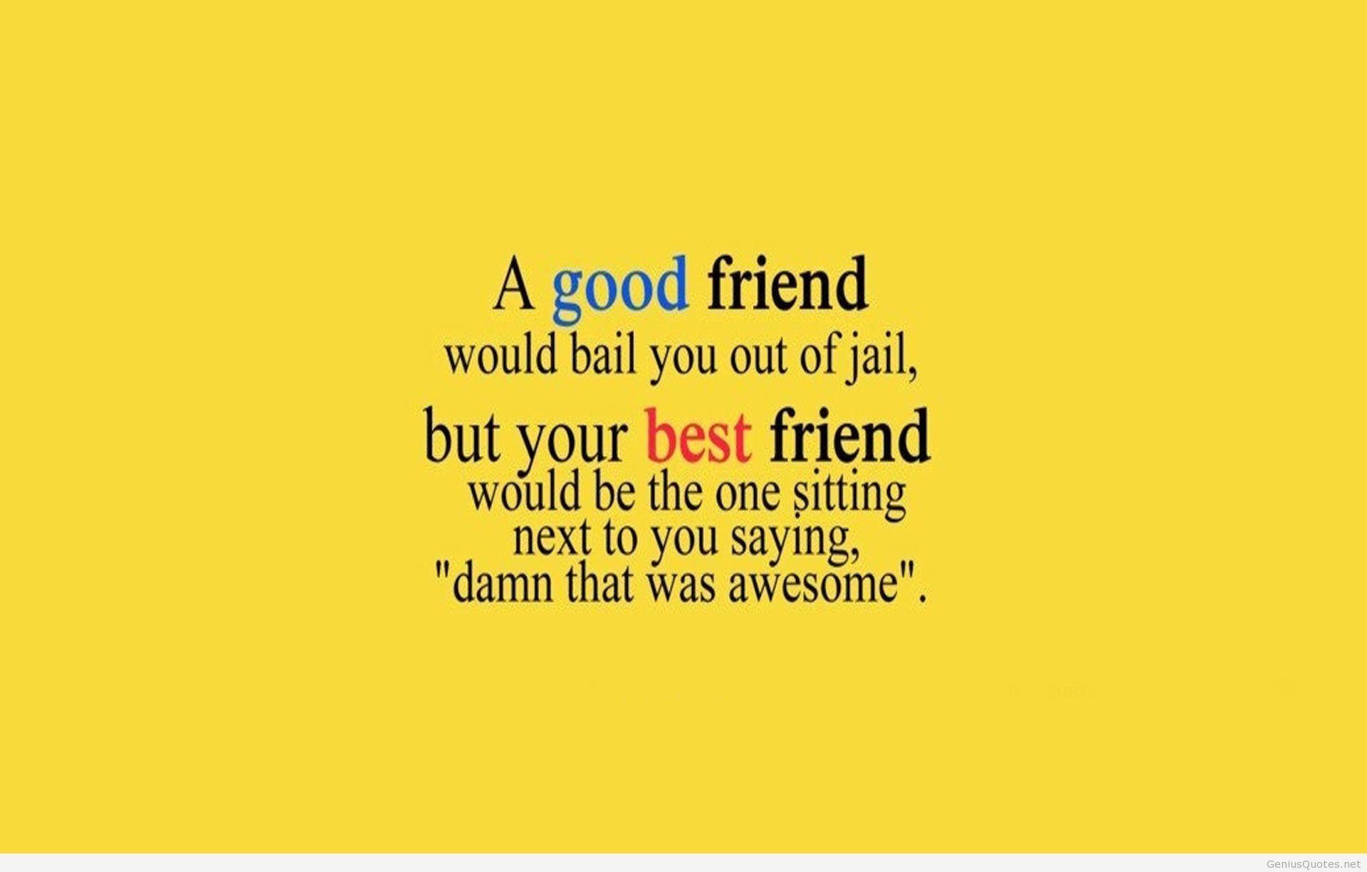 Short Best Friend Quotes Wallpaper Friendship Day