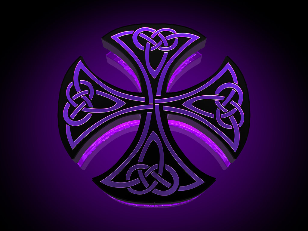 Displaying Image For Purple Cross Wallpaper