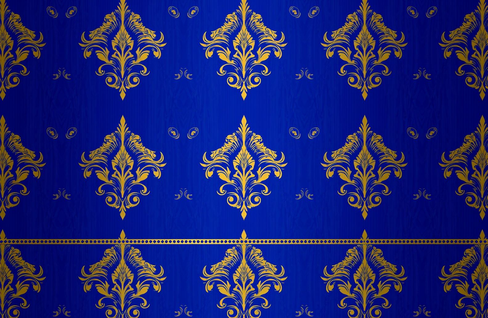 Royal Blue And Gold Wallpaper