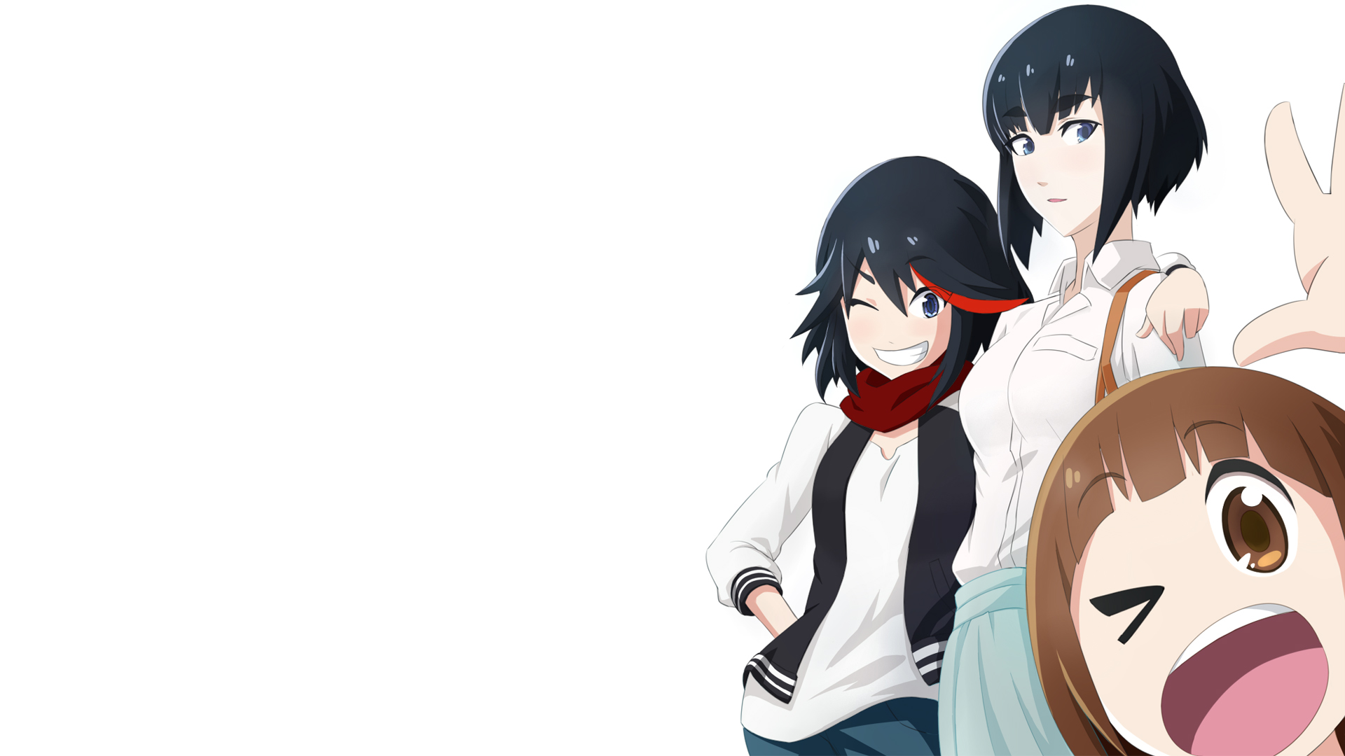 Ryuuko And Mankanshoku Mako Girls Kill La Anime HD Wallpaper