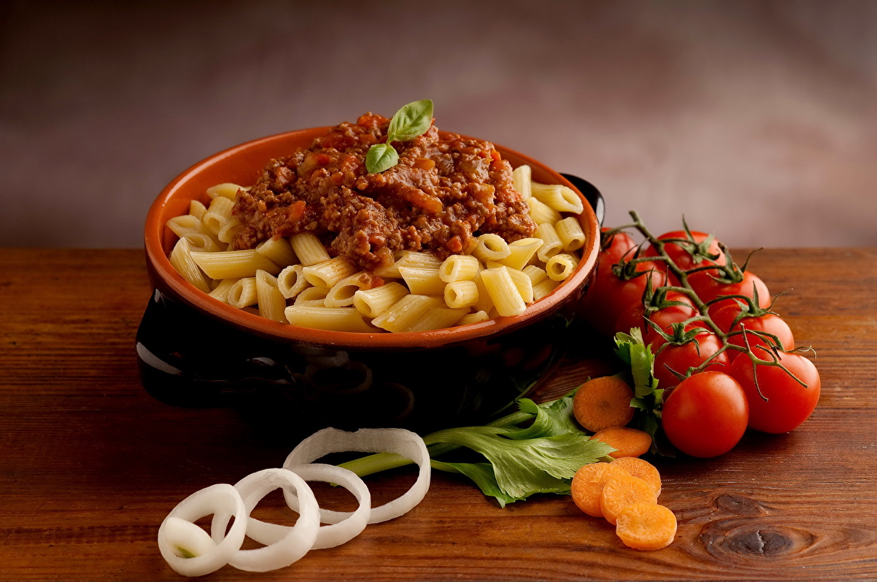 Desktop Wallpaper Pasta Tomatoes Food The Second Dishes