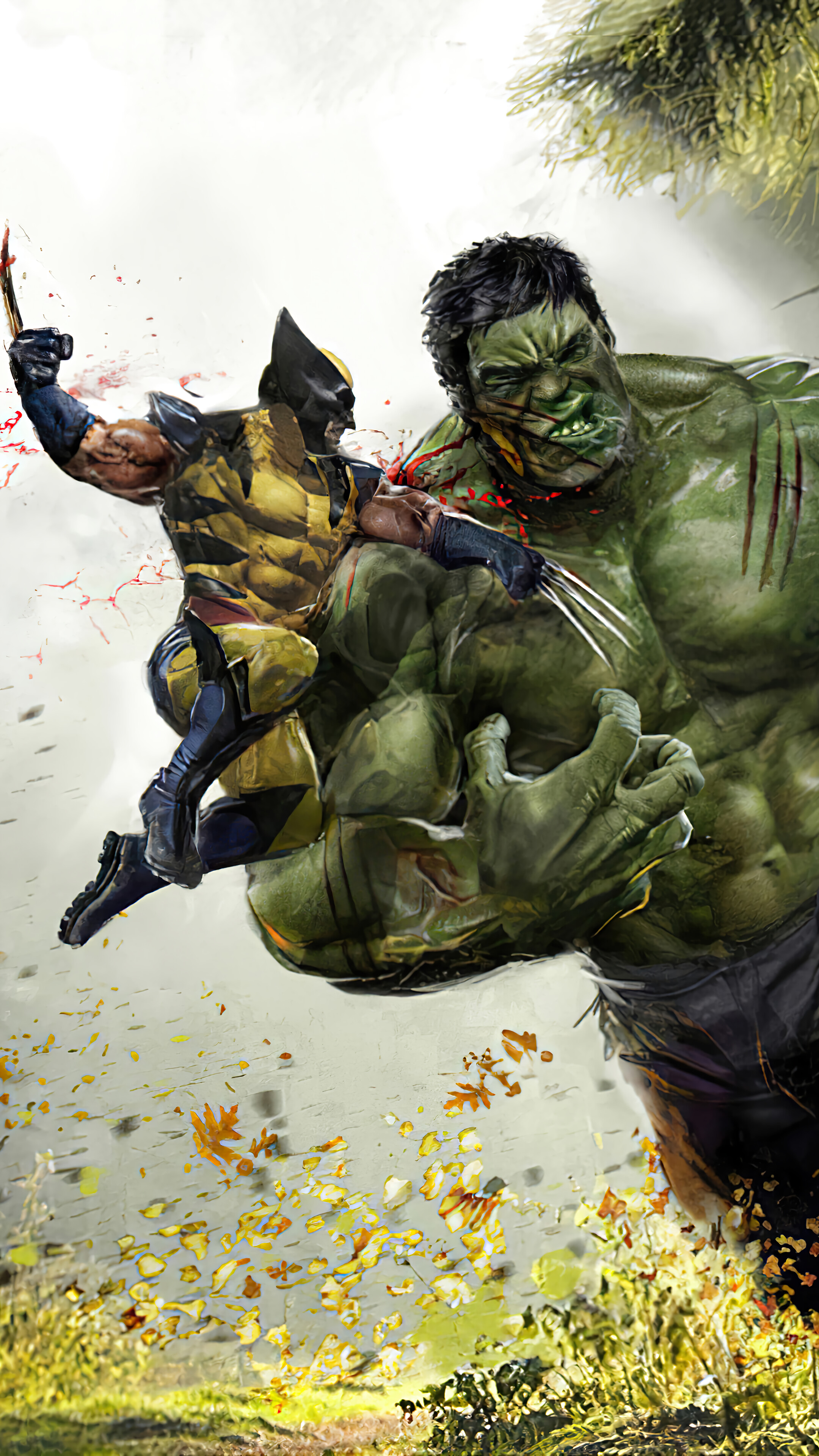 Wolverine Vs Hulk Marvel Ics 4k Wallpaper