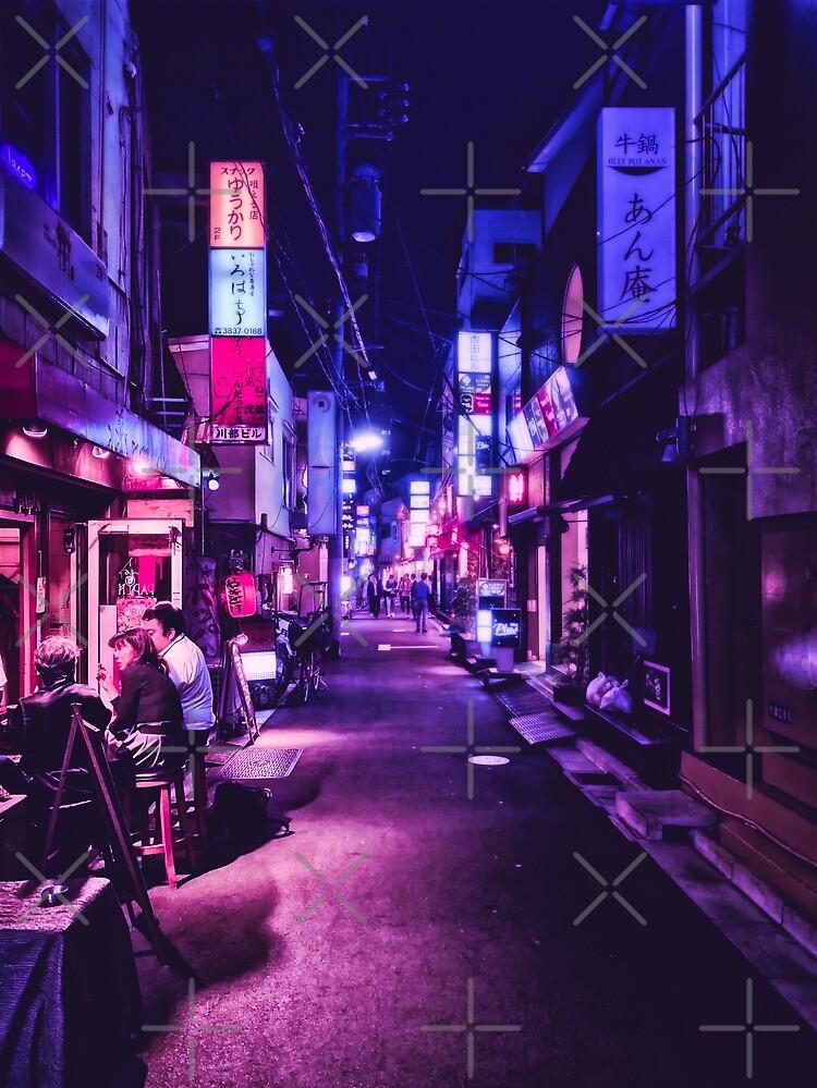 Tokyo Night Life Futuristic Cyberpunk Art Japan Wallpaper