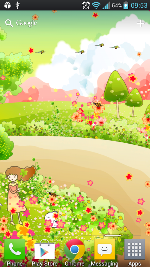 Cartoon Spring Live Wallpaper Pro This Is A