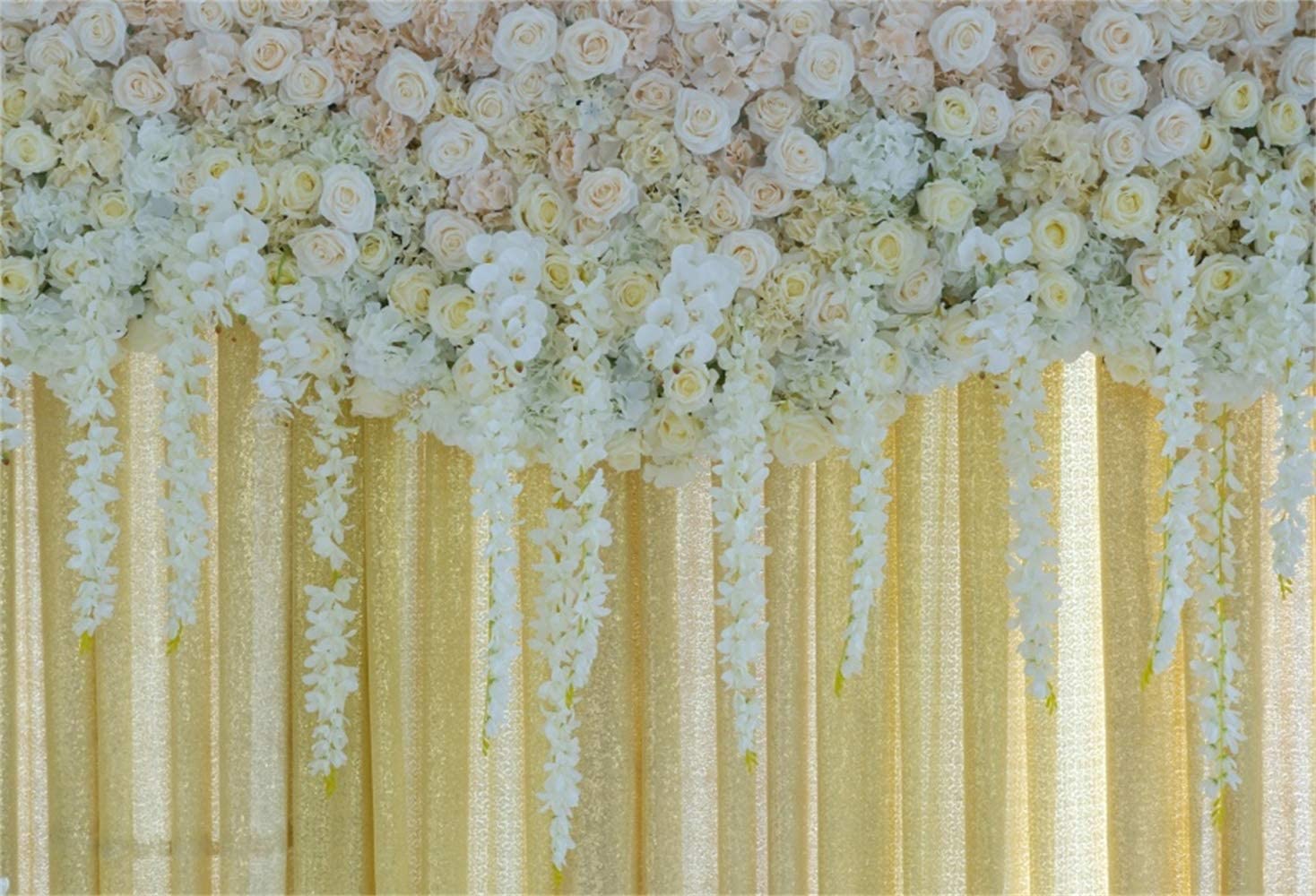 Amazon Laeacco Romantic Plain Rose Floral Wedding Stage