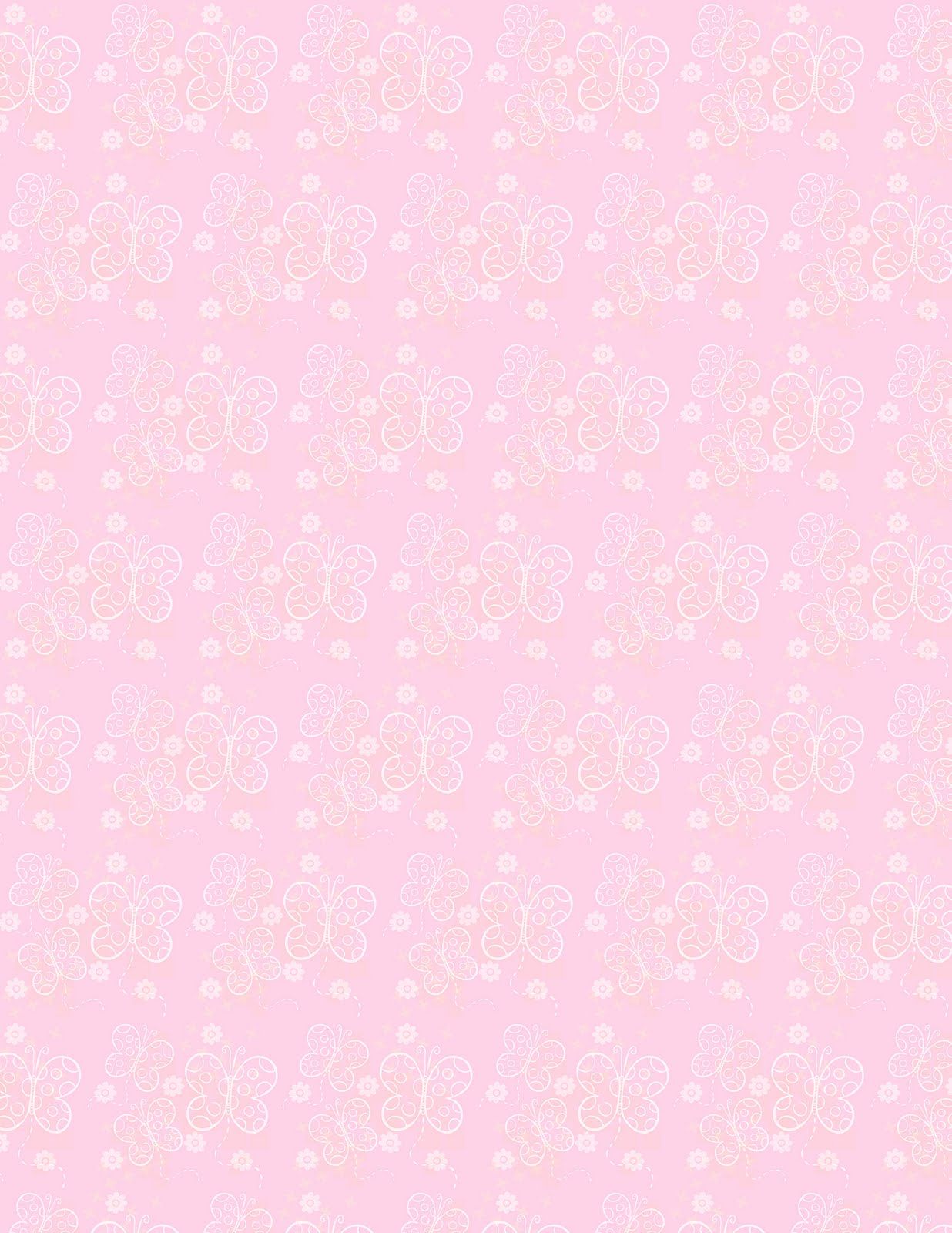 Pink Butterfly Background Scrapbooking Supplies