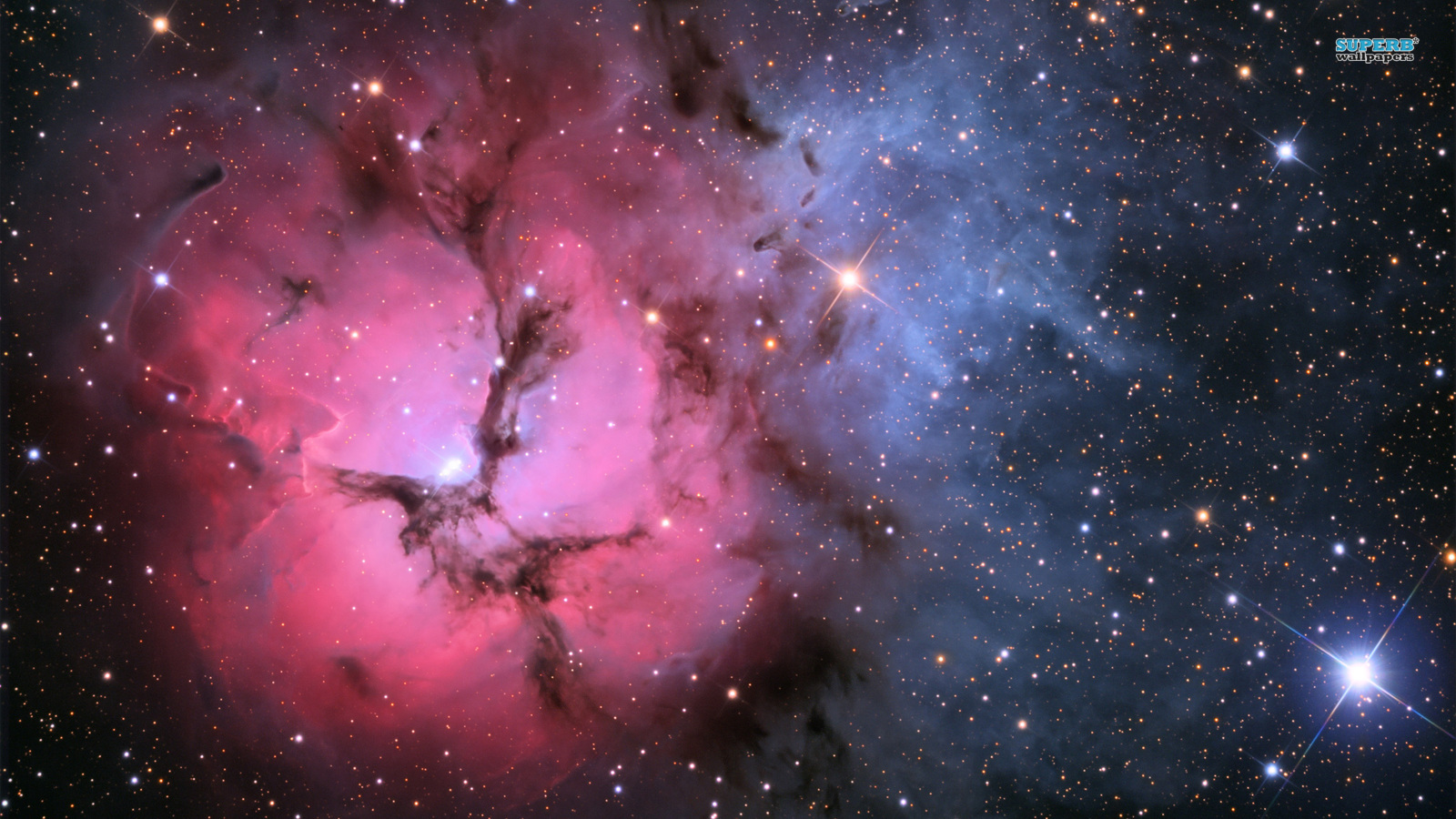 Trifid Nebula The Universe Wallpaper