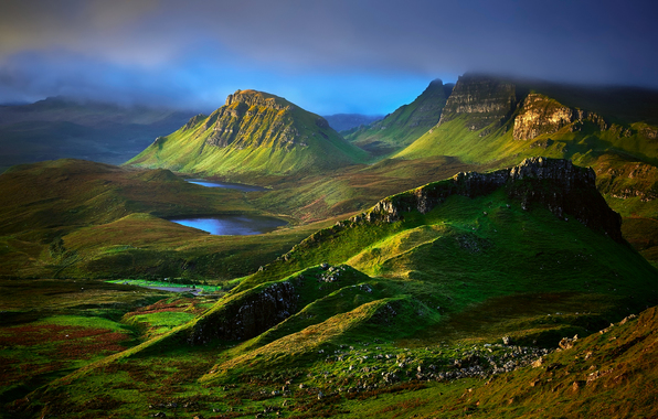 Wallpaper Scotland Isle Of Skye Highland Region Hills Mountains