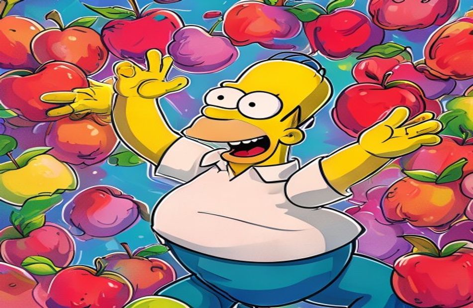 Homer Simpson Apple Wallpaper