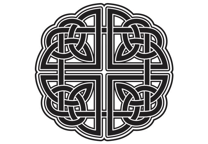 celtic knot wallpaper border