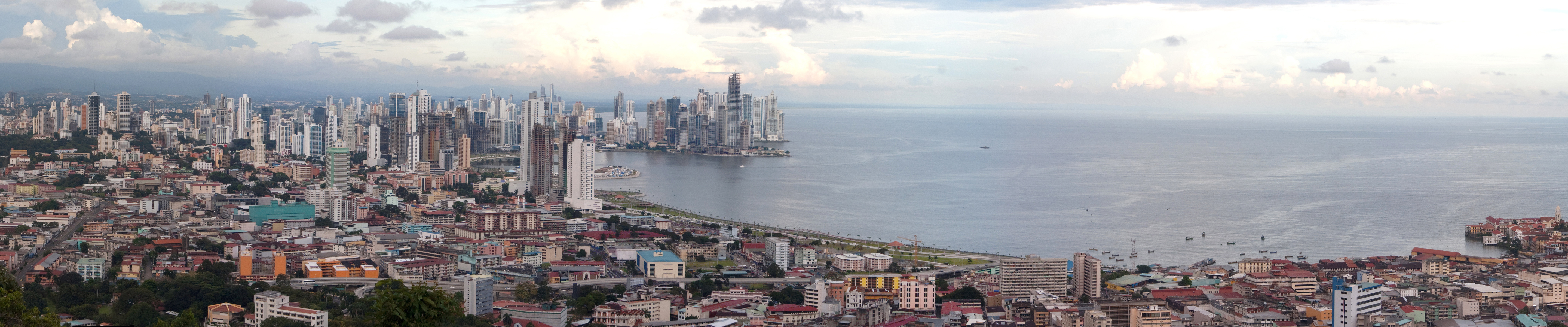 Wallpaper Panama City Ancon Hill Skyline Panorama Dvdbash