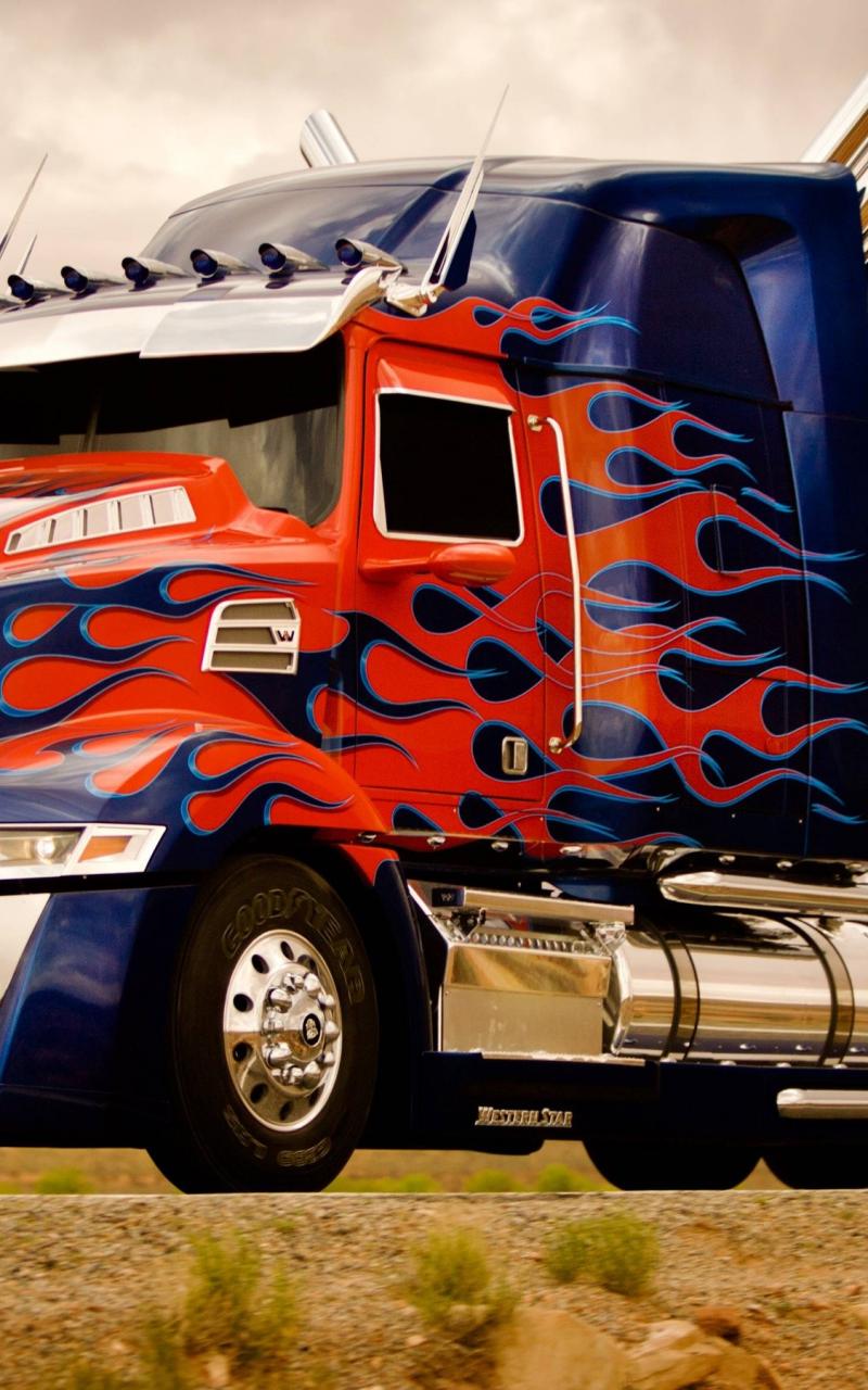Optimus Prime Truck Transformers Wallpaper