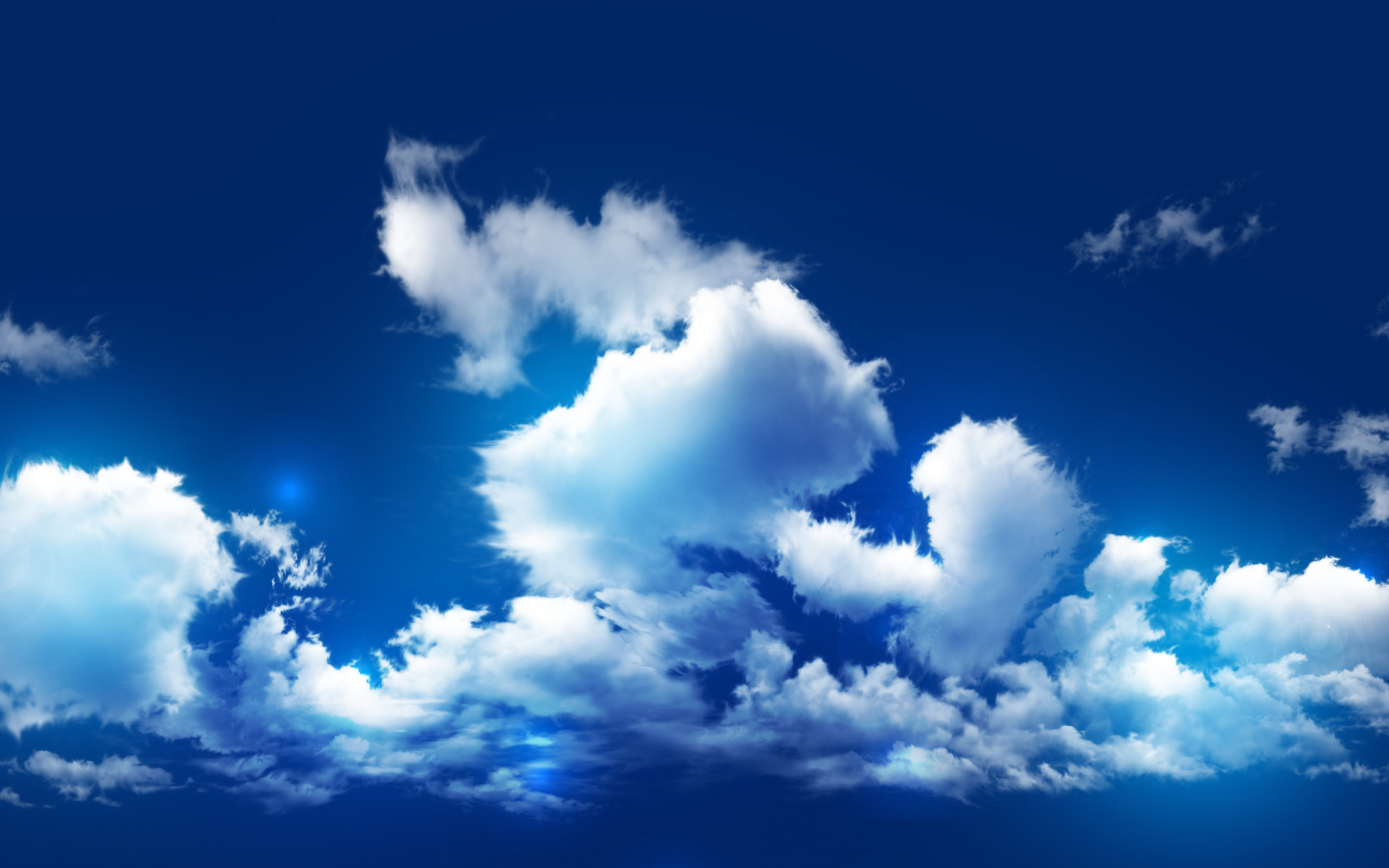 Blue Sky With Clouds Wallpaper