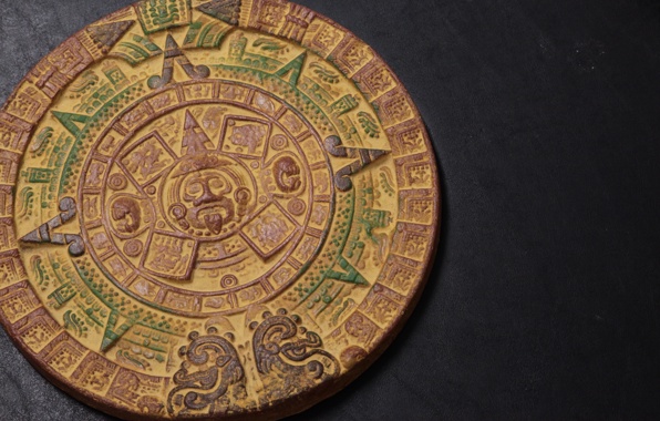 Wallpaper Aztec Calendar Simova Pattern Circle
