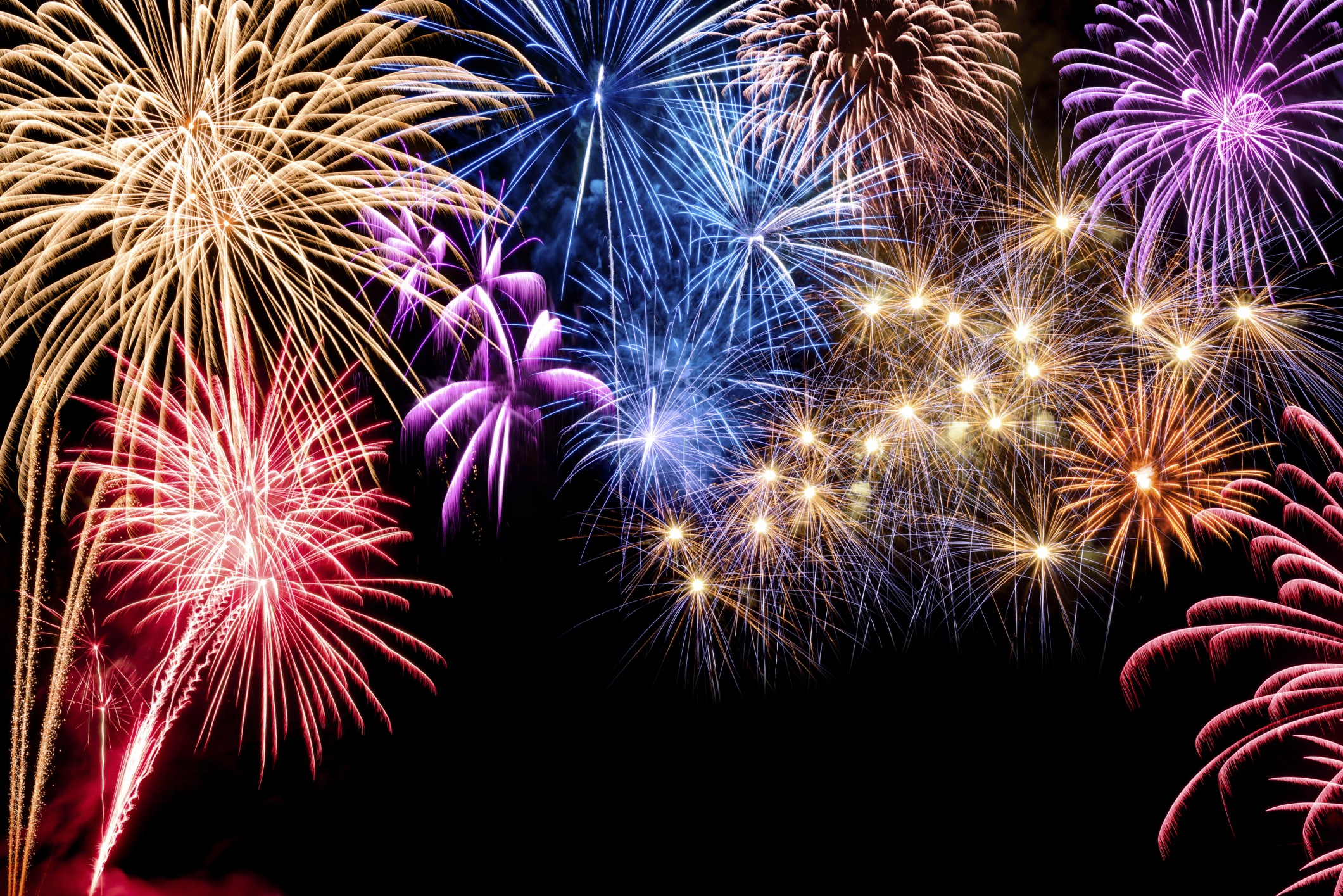 Fireworks Display on New Year's Eve