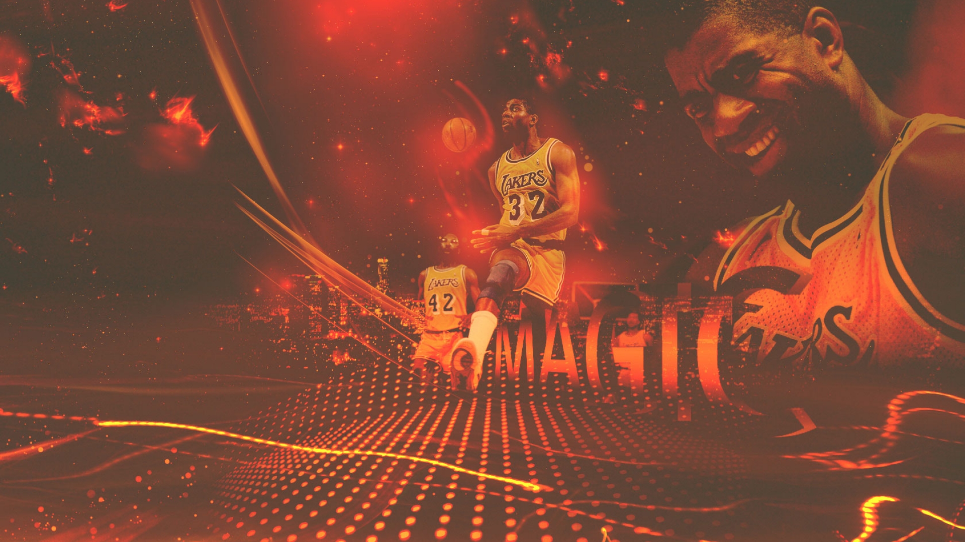 Magic Johnson Lakers Wallpaper HD