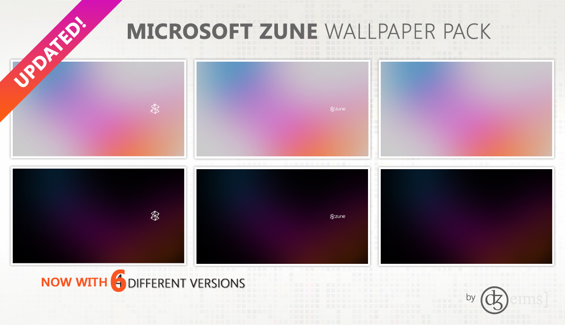 Microsoft Zune Wallpaper Pack By Srjames