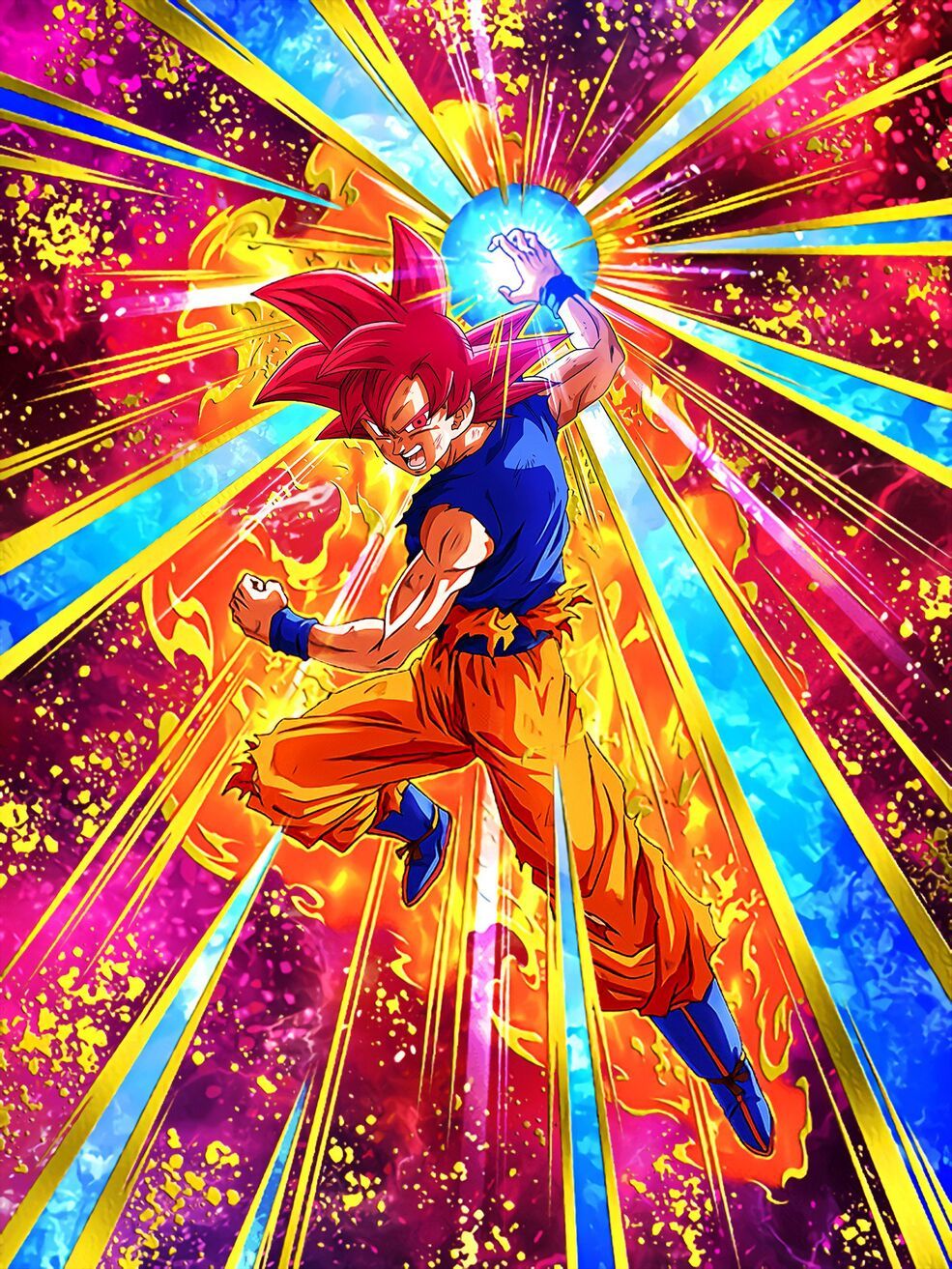 Flaring Battle Impulse Super Saiyan God Goku Dragon Ball Z