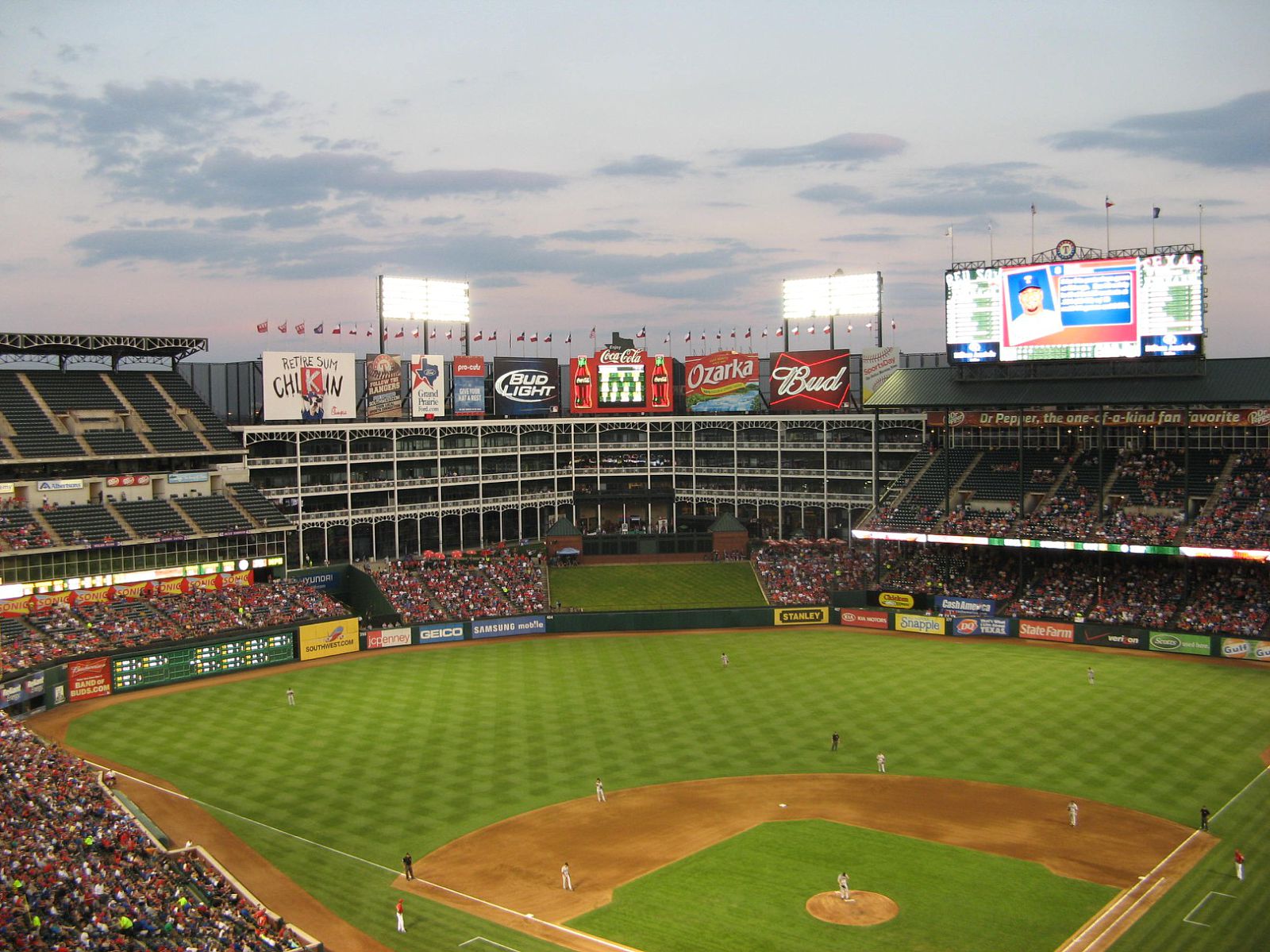 Texas Rangers Stadium Chart