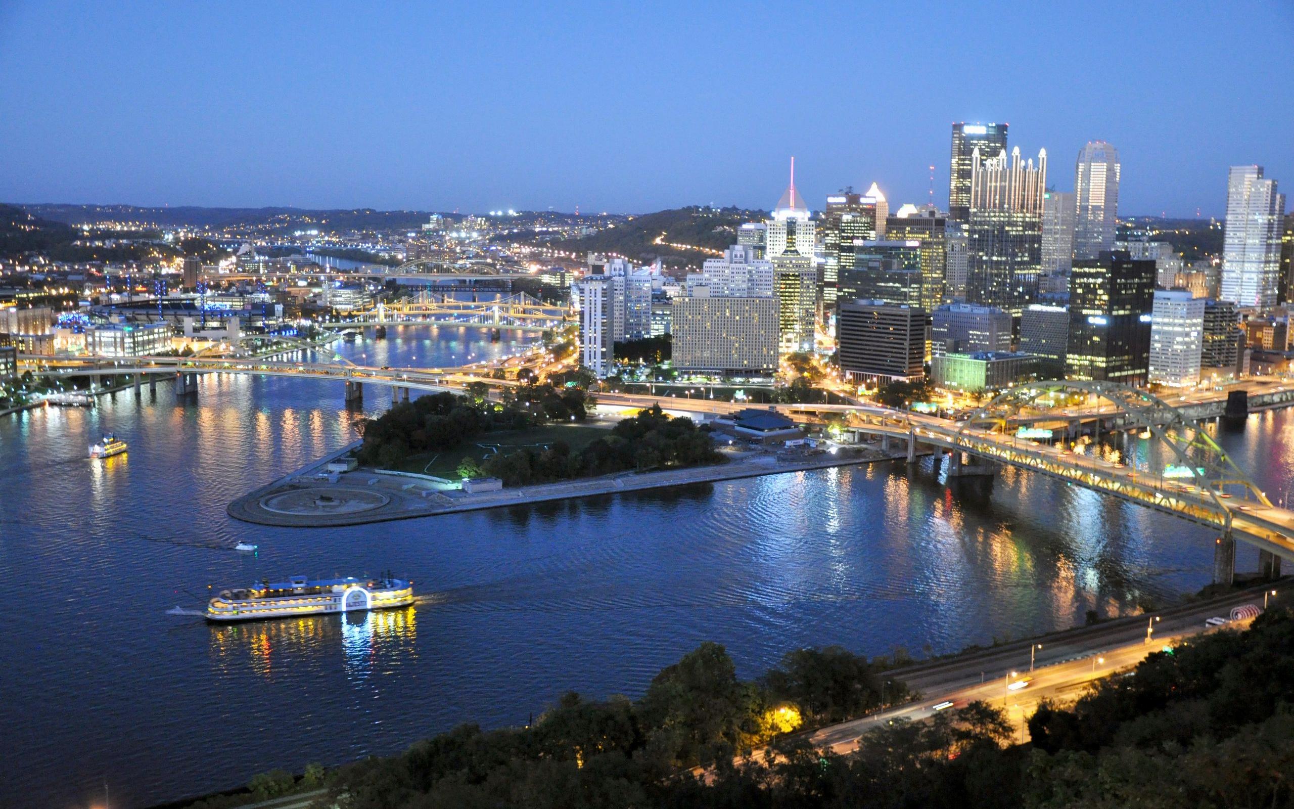 Pittsburgh At Twilight 2560x1600 926 HD Wallpaper Res 2560x1600 2560x1600