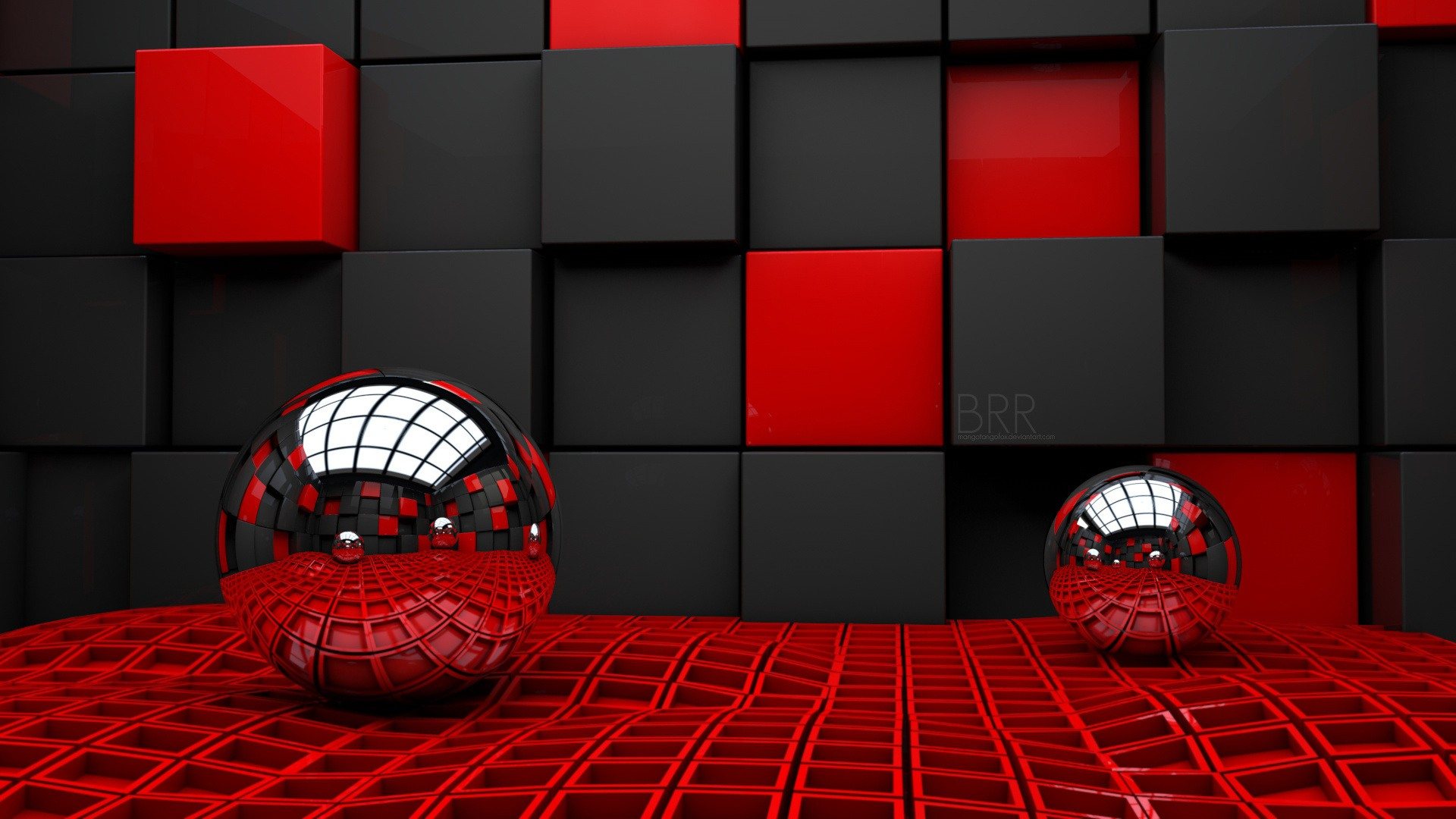 3d Red Wallpaper Background