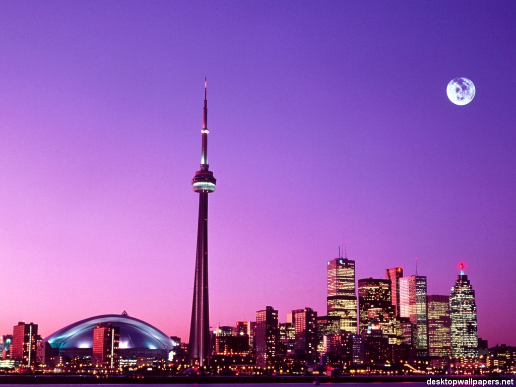 Skyline Toronto Canada At Desktopwallpaper