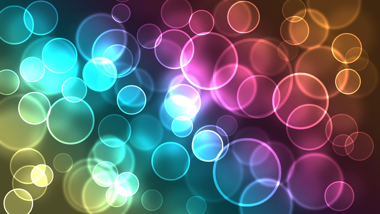 Colorful Bubbles Screensaver Abstract background