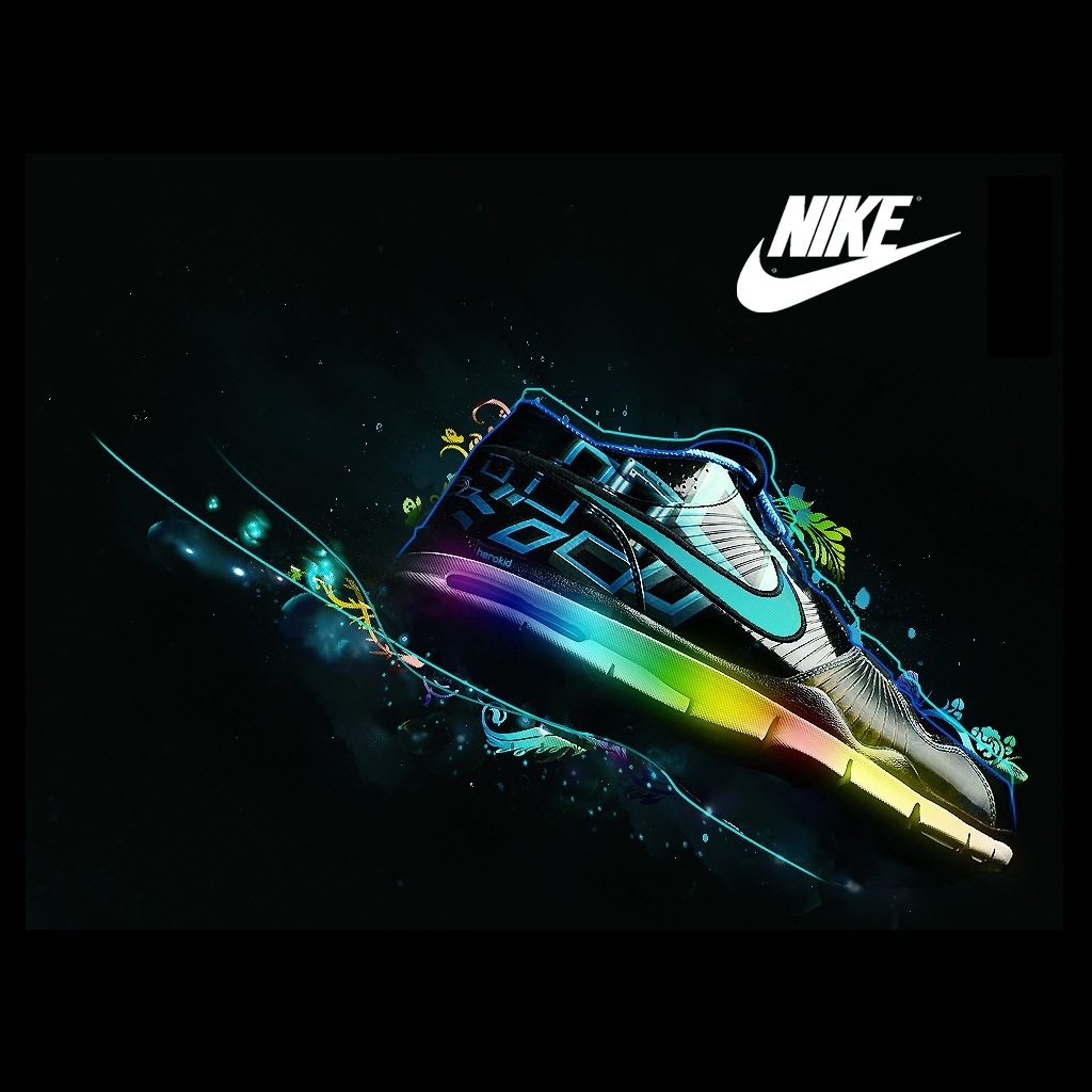 Rainbow Nike Shoes iPad Papel De Parede Apple