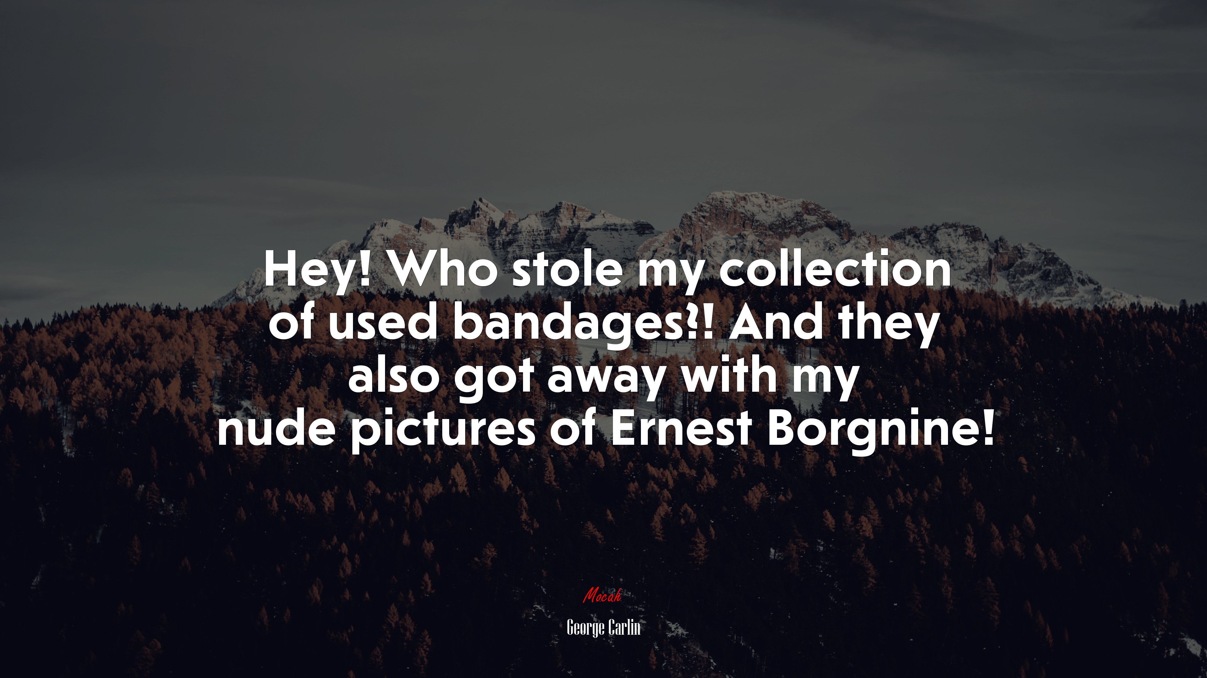 Hey Who Stole My Collection Of Used Bandages And They Also Got Away Wallpaper