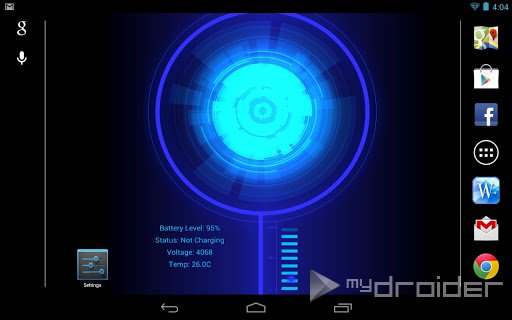 Battery Core Live Wallpaper Android