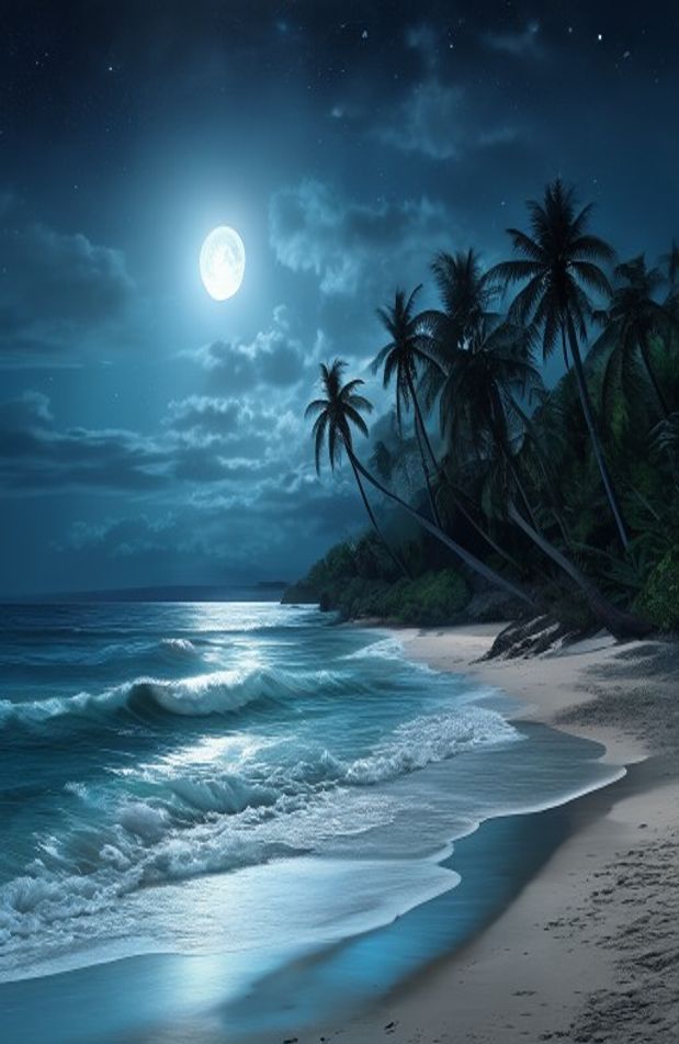 Beach Moon Wallpaper