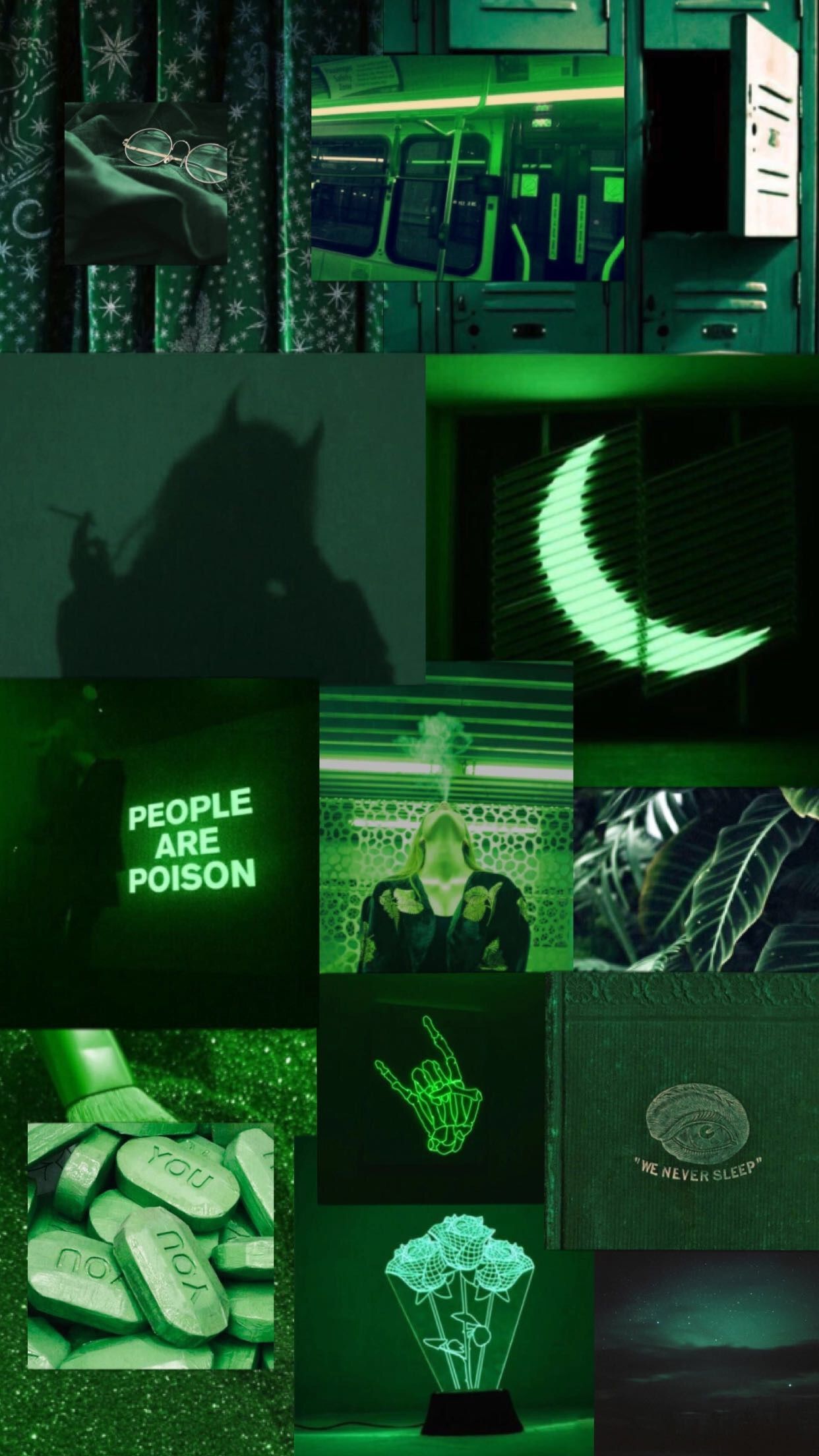 Neon Green Aesthetic Wallpaper