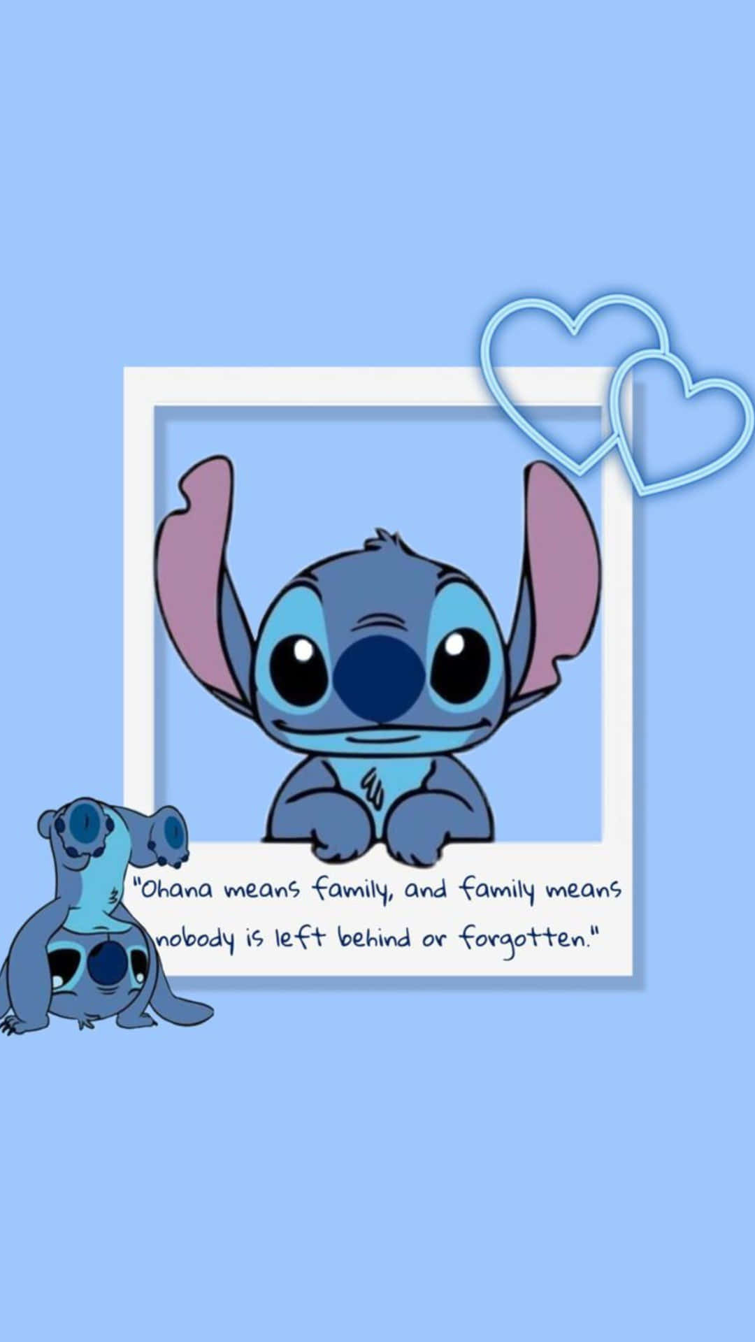 Stitch Ohana Family Quote Wallpaper