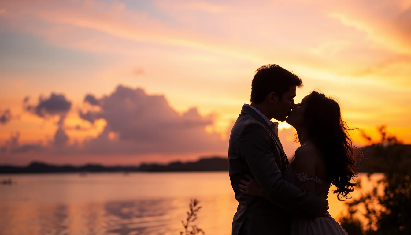 Lovers Kiss Wallpaper