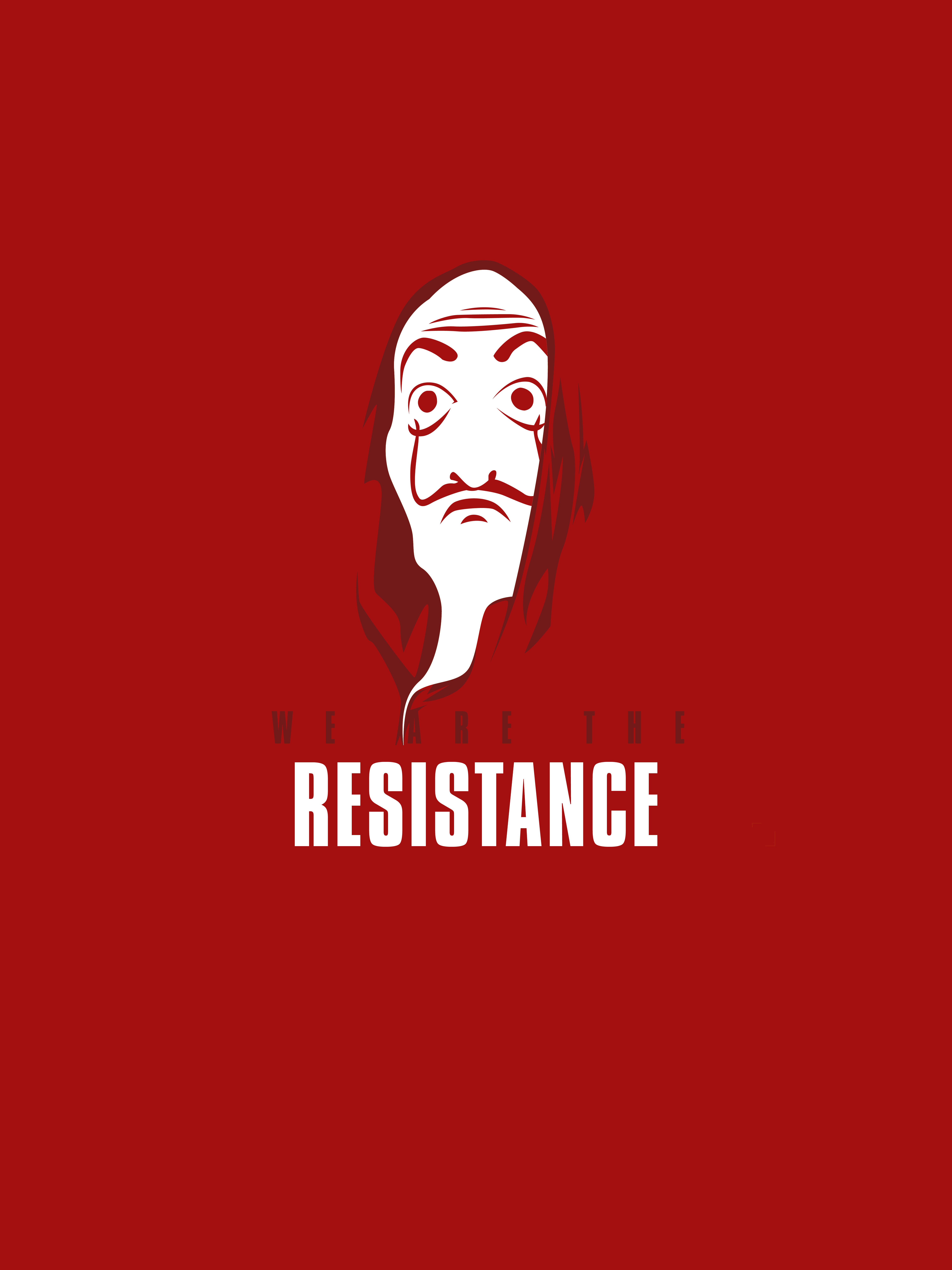 We Are The Resistance Wallpaper HD Minimalist 4k