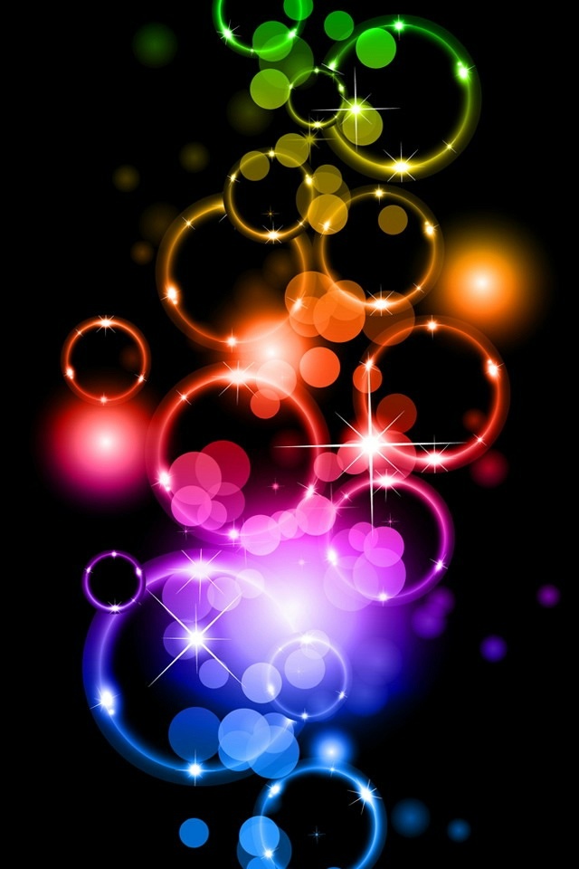 Colorful Bubble iPhone 4 Wallpaper and iPhone 4S Wallpaper