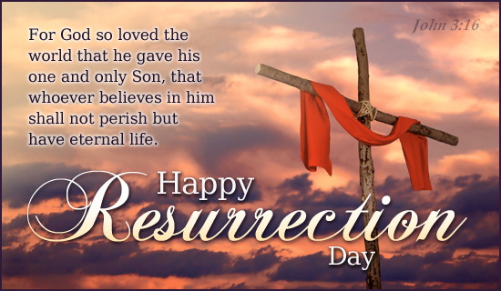 Happy Resurrection Day Ecard Email Personalized Easter