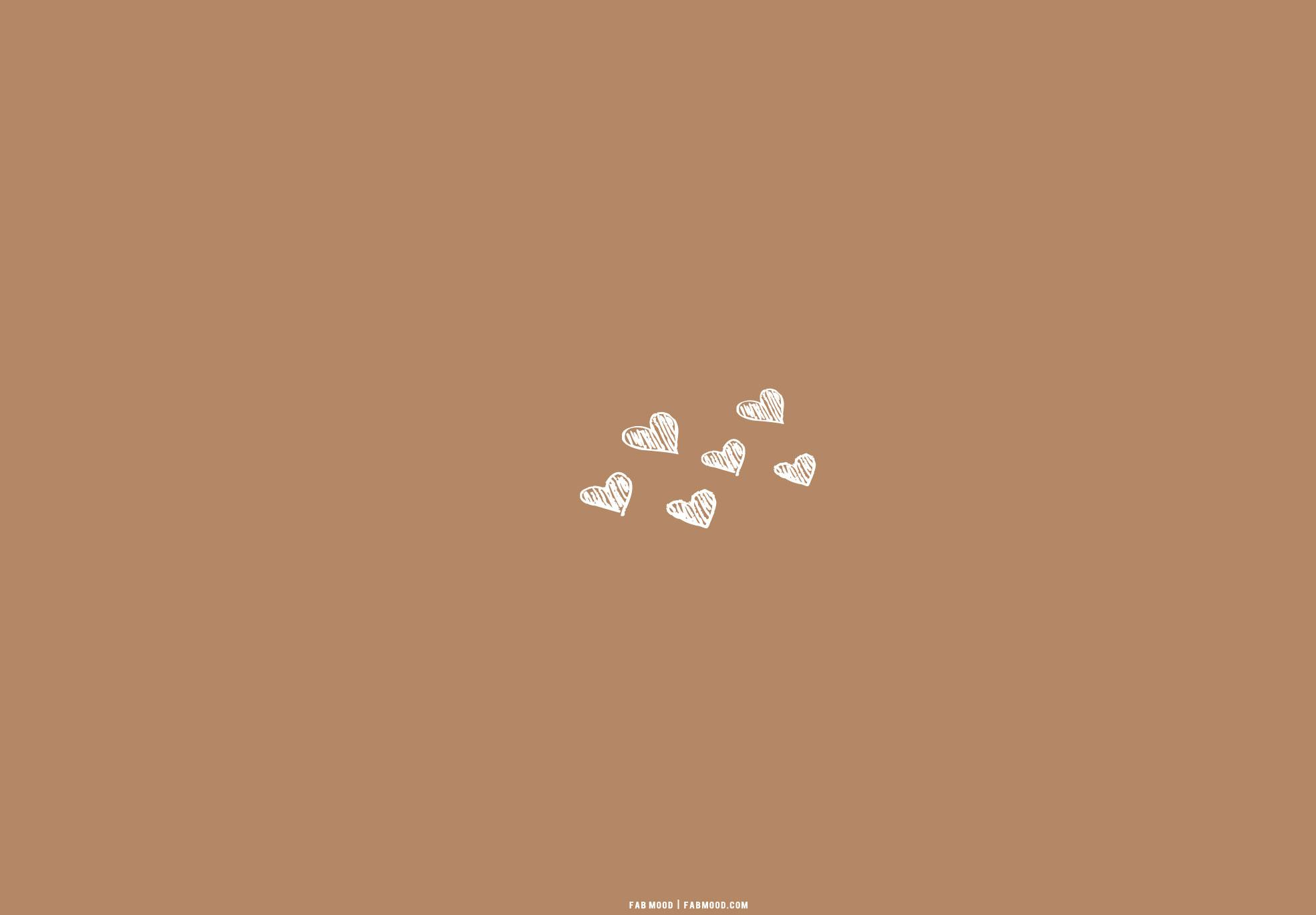Brown Aesthetic Wallpaper For Laptop Scratch Hearts Fab