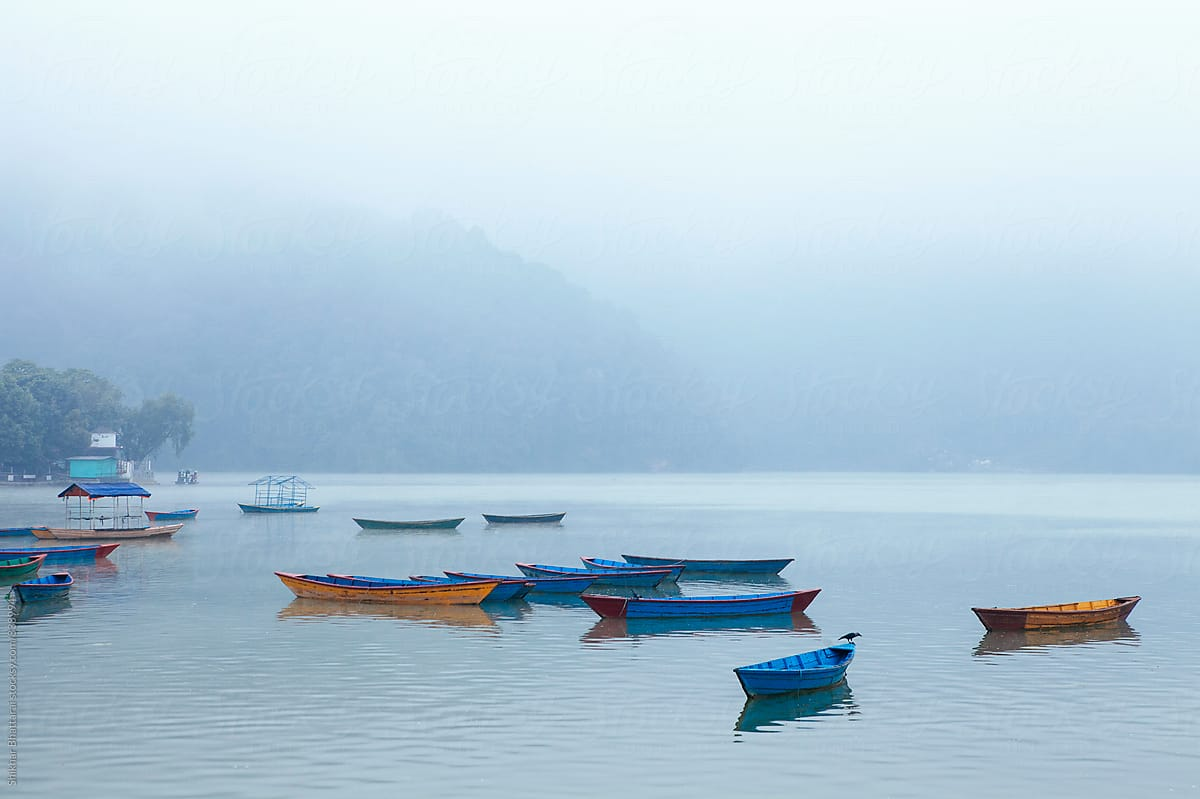 Tranquil Morning In Fewa Lake Pokhara Stocksy United