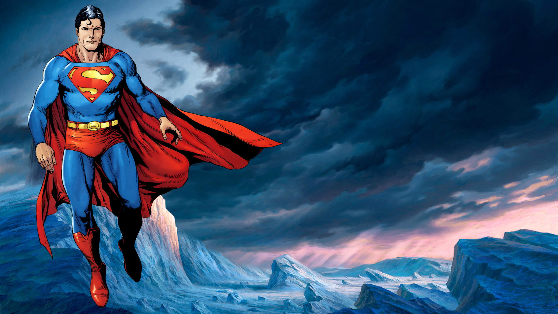 Superman Wallpaper Superhero Man Suit Coat Symbol Flying
